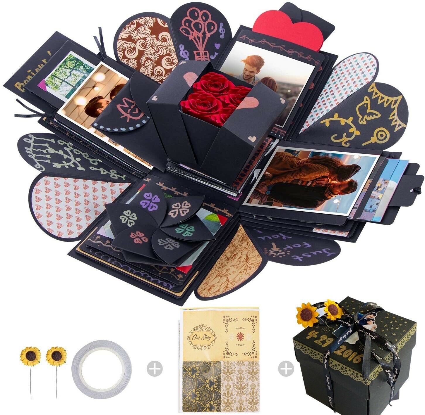 Creative Explosion Box,love Memory Diy Photo Album Surprise Handmade Exploding
