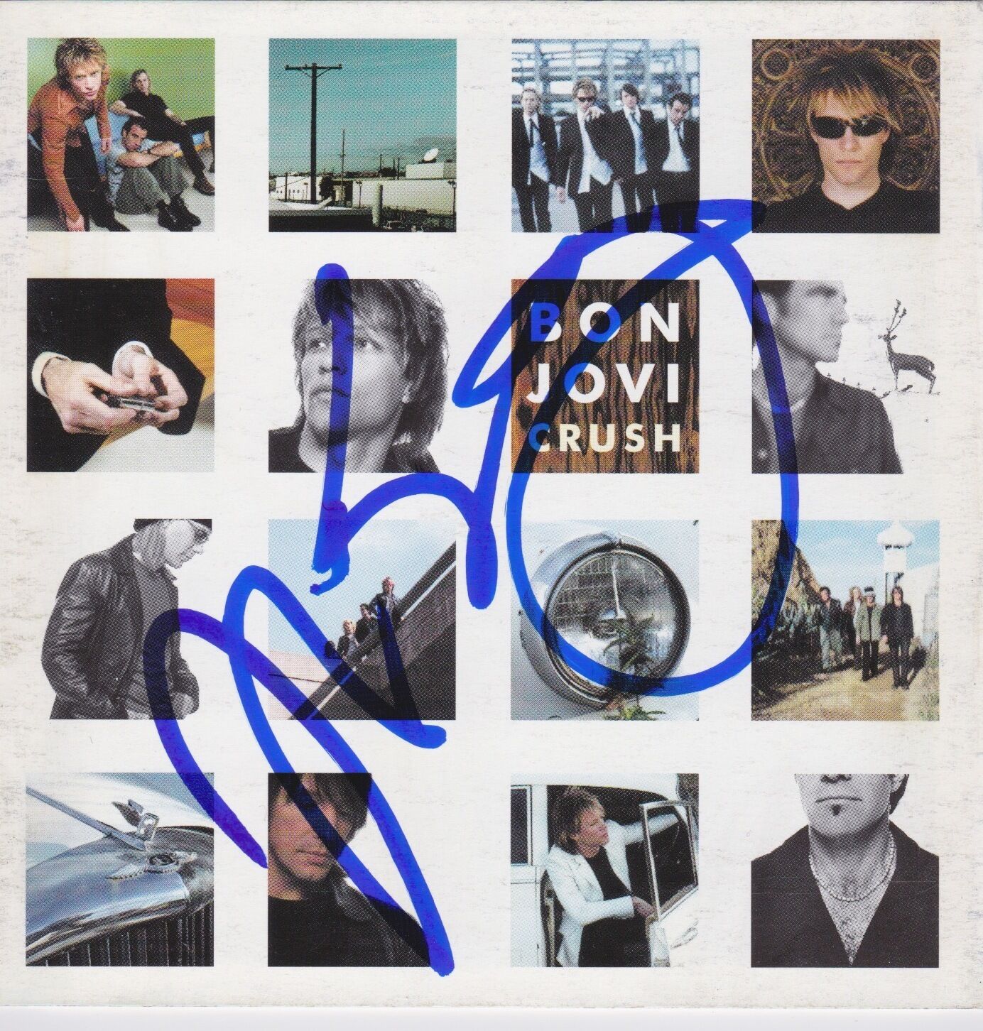 Jon Bon Jovi Signed Bon Jovi Crush Cd