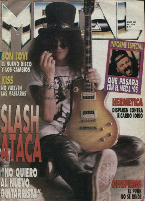 Bon Jovi - Slash - Kiss  Magazine Argentina 1995