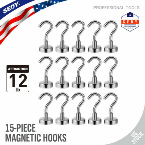 12lb Magnetic Hooks Heavy Duty Magnet Hook With Strong Neodymium Powerful